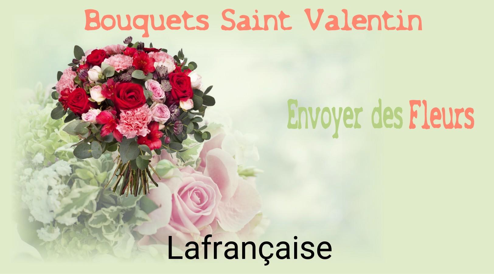 Roses de Saint-Valentin livrées à Lafrançaise